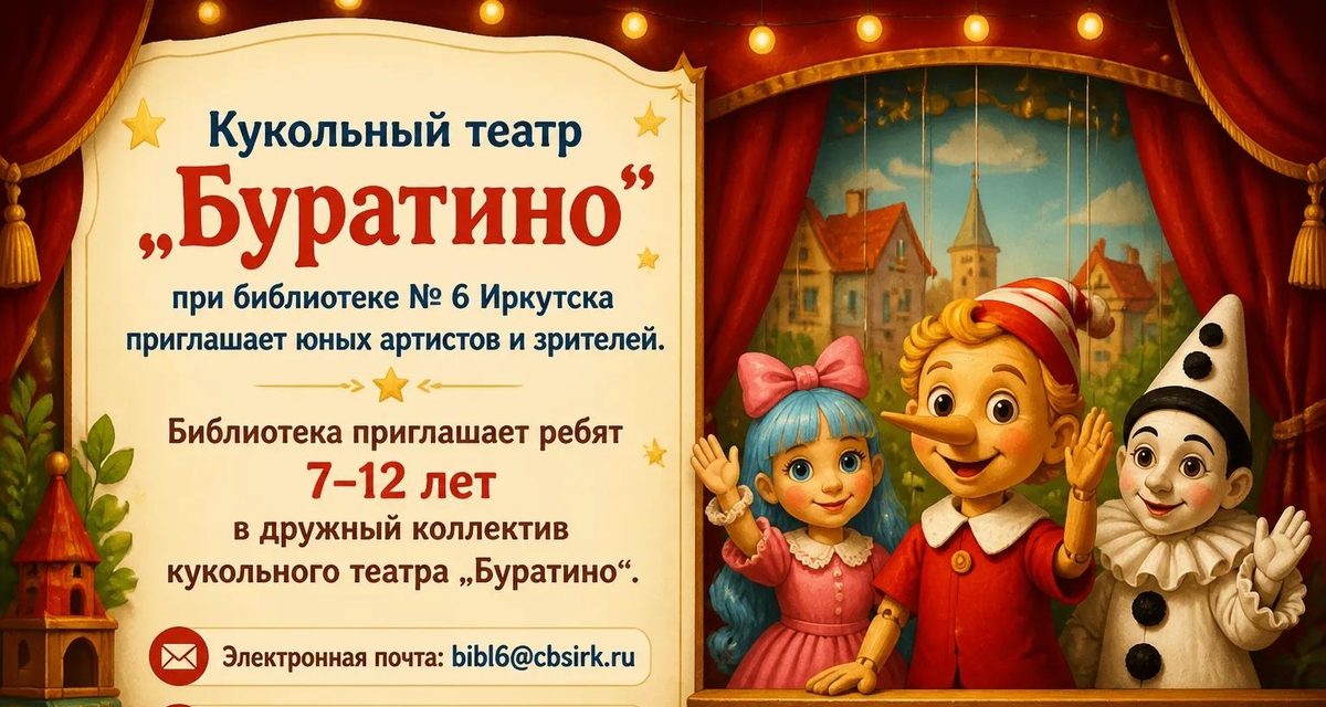 В библиотеке Иркутска куклы помогают вернуть интерес к чтению, а 26 школьников стали артистами